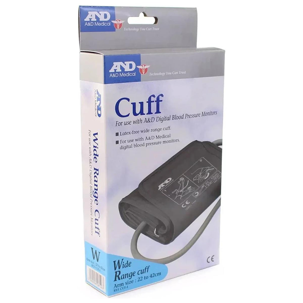 A&D Medical Wide Range Blood Pressure Monitor Cuff Upper Arm Replacement Band For 22-42cm Medium To Large