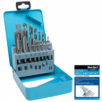 Blue Spot Tools Drill And Tap Set (M3-M12) (2.5-10.2mm) - 15 Piece