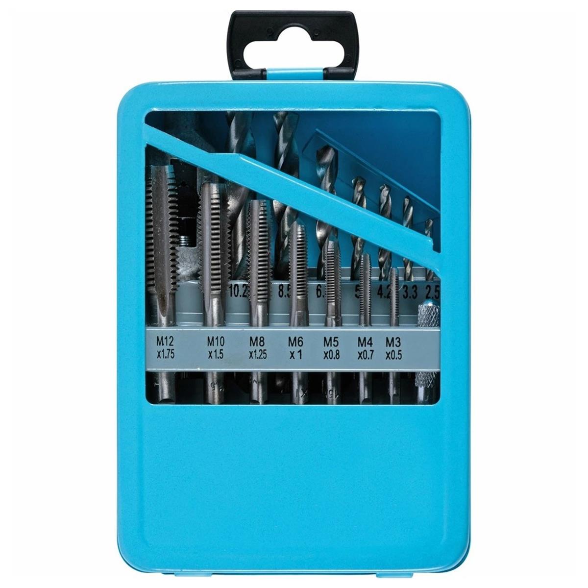 Blue Spot Tools Drill And Tap Set (M3-M12) (2.5-10.2mm) - 15 Piece