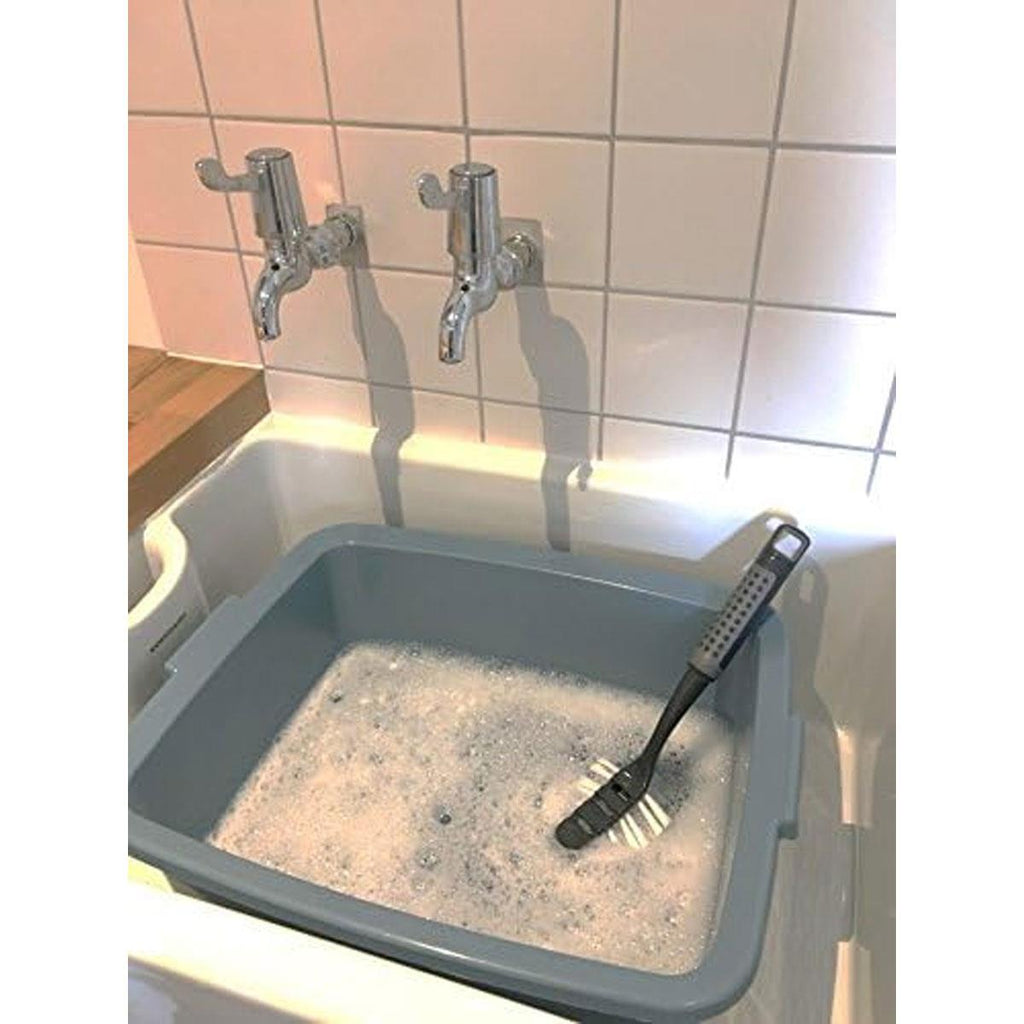 Addis Large Washing Up Bowl 12L Air Blue Plastic Utility Basin With Handles for Kitchen Belfast and Butler Sinks