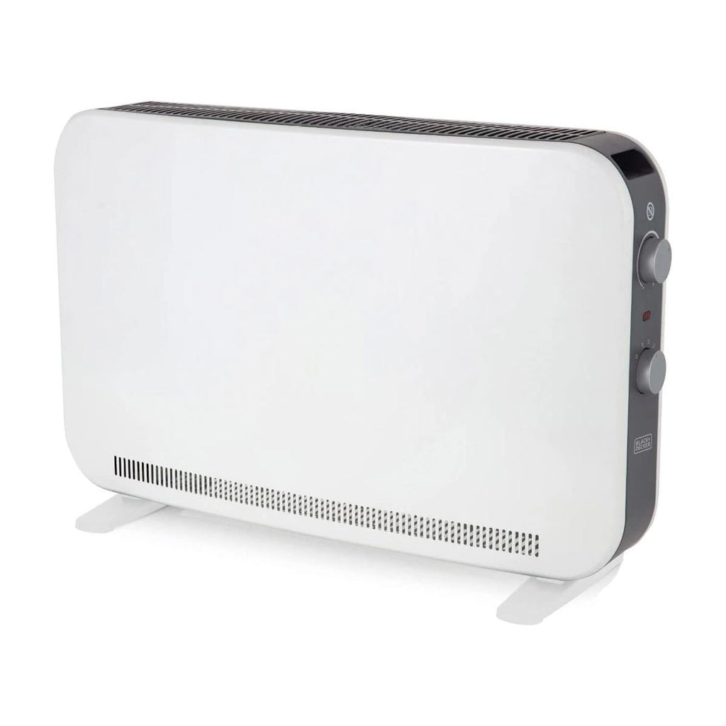 Black And Decker 2200W Portable Convection Heater 3 Heat Settings 800W 1200W 2200W Adjustable Thermostat White