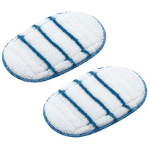 Black And Decker SteaMitt Replacement Microfibre Pads 2 Pack Washable Steam Cleaning Mitts White