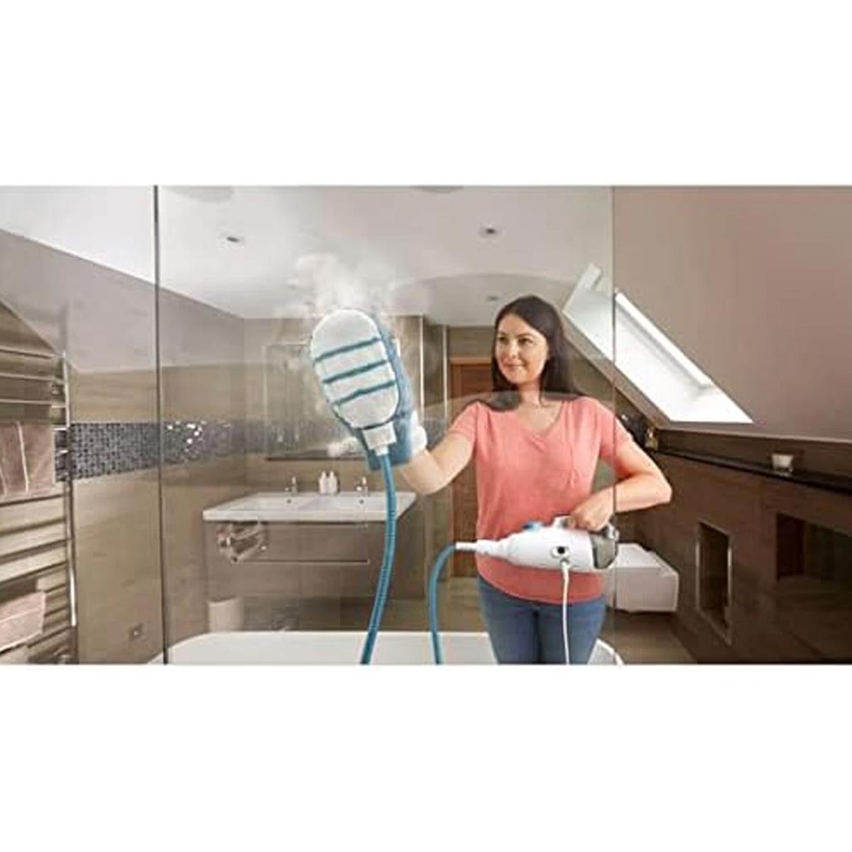 Black And Decker SteaMitt Replacement Microfibre Pads 2 Pack Washable Steam Cleaning Mitts White