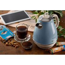 Ariete Vintage Cordless Kettle 2000W Stainless Steel 1.7L Blue with 360° Swivel Base