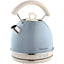 Ariete Cordless Electric Kettle Vintage Dome 1.7L 2000W Stainless Steel Glossy Blue