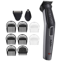 BaByliss 11-in-1 Carbon Titanium Face And Body Multi Grooming Kit Cordless Beard Trimmer With Nose Trimmer And Foil Shaver