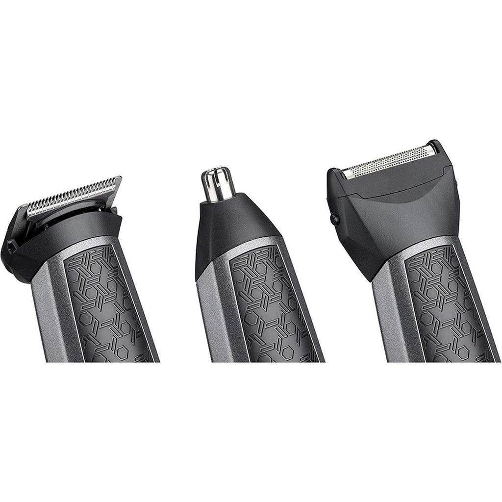 BaByliss 11-in-1 Carbon Titanium Face And Body Multi Grooming Kit Cordless Beard Trimmer With Nose Trimmer And Foil Shaver