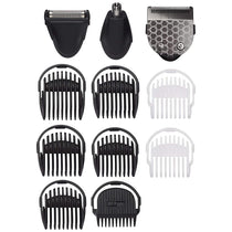 BaByliss 11-in-1 Carbon Titanium Face And Body Multi Grooming Kit Cordless Beard Trimmer With Nose Trimmer And Foil Shaver