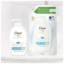 Dove Care & Protect Liquid Hand Soap Refill with ¼ Moisturiser Antibacterial Formula Oat Blossom 500ml