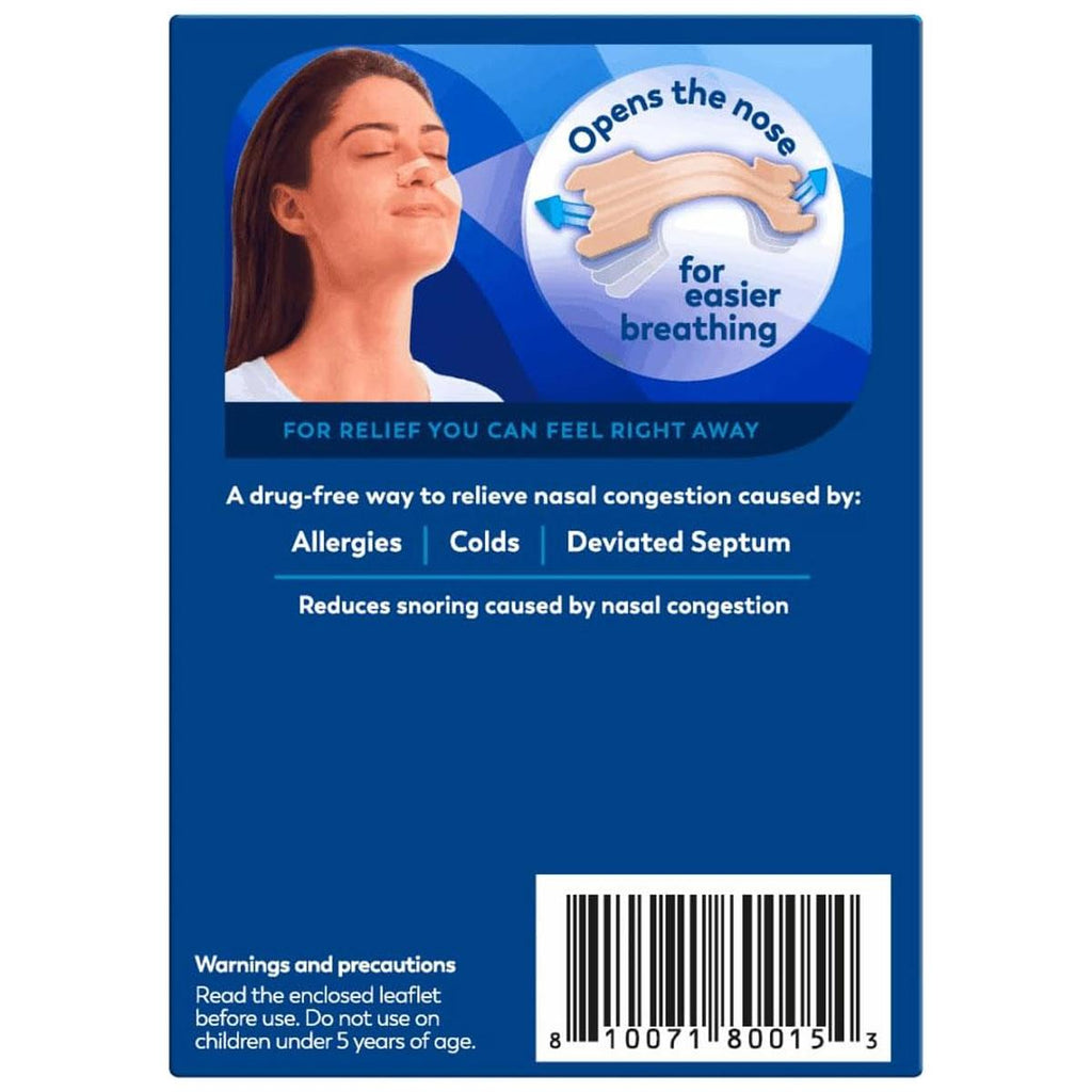 Breathe Right Original Beige Nasal Strips Large - 30 Count