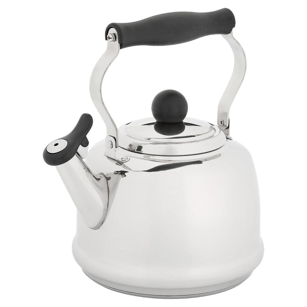 Judge 1.9L Stovetop Kettle Stainless Steel Whistling Kettle Heat Resistant Handle Non-Drip Spout All Hob Types