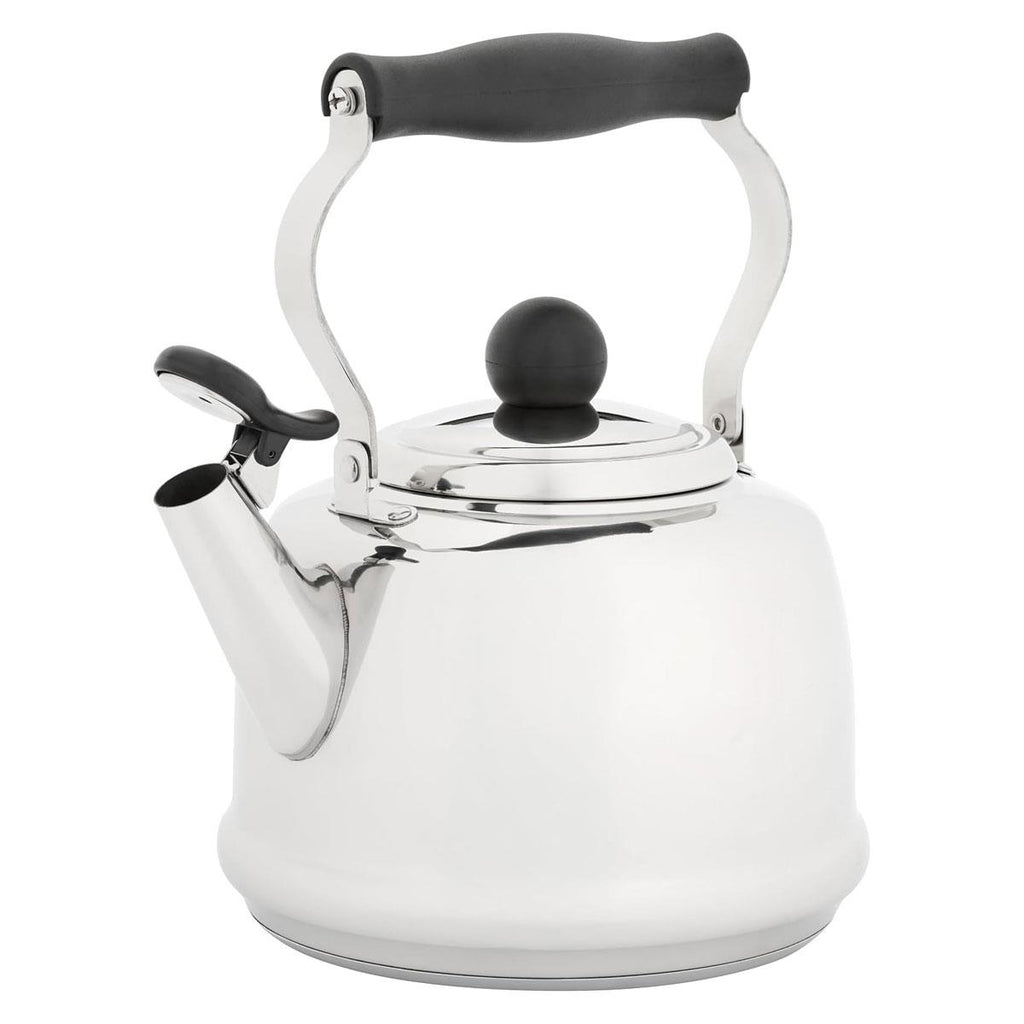 Judge 1.9L Stovetop Kettle Stainless Steel Whistling Kettle Heat Resistant Handle Non-Drip Spout All Hob Types
