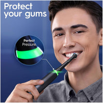 Oral-B iO6 Electric Toothbrush for Adults 2 Handles Black Lava & Pink Sand 2 Heads 5 Modes Whitening