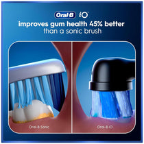 Oral-B iO6 Electric Toothbrush for Adults 2 Handles Black Lava & Pink Sand 2 Heads 5 Modes Whitening