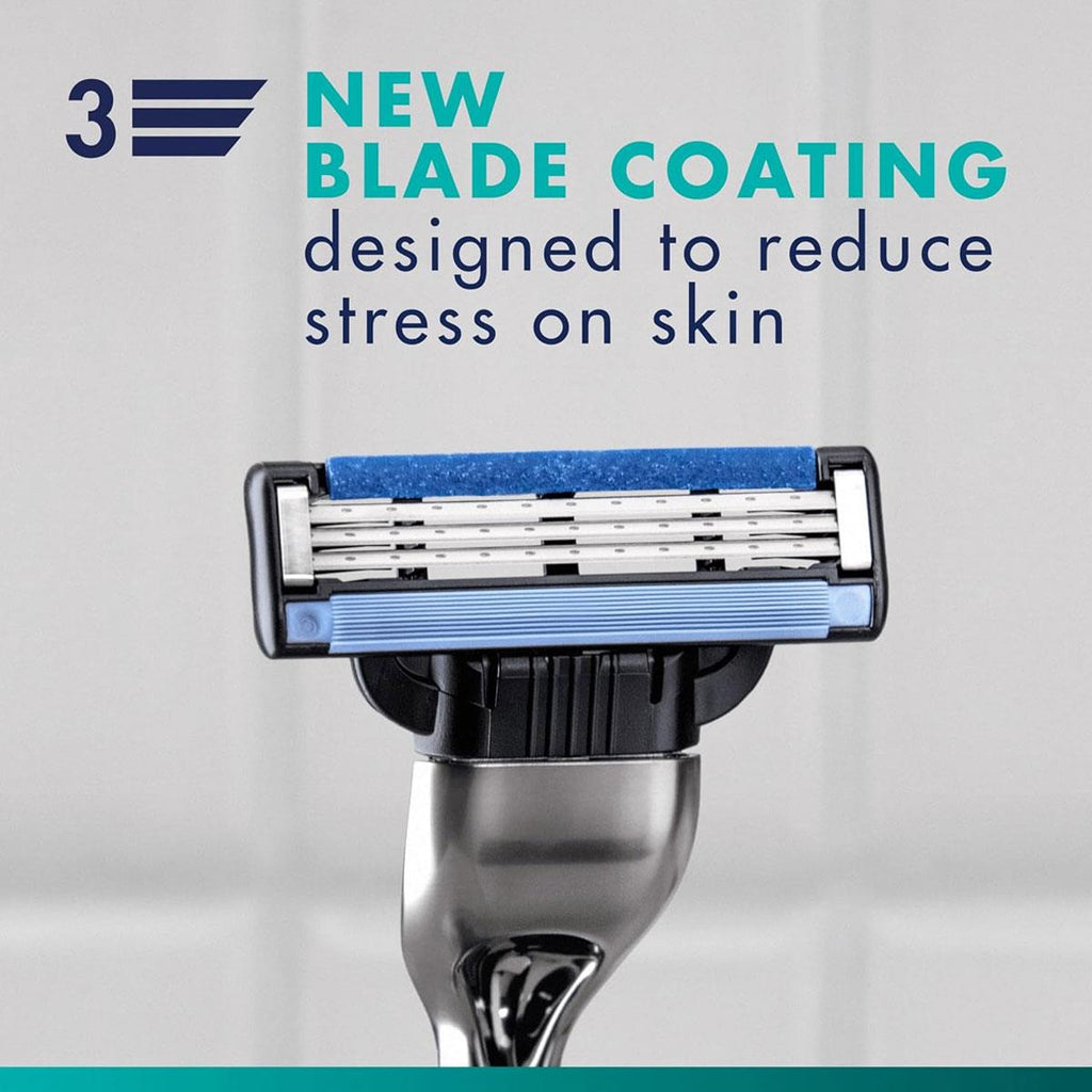 Gillette Mach3 Razor Blade Refills for Men Pack of 20 3-Blade Replacement Cartridges with Lubrastrip Fits Mach3 Razors