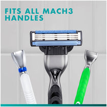Gillette Mach3 Razor Blade Refills for Men Pack of 20 3-Blade Replacement Cartridges with Lubrastrip Fits Mach3 Razors