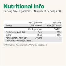 Nutriburst Ashwagandha 300mg Gummies 60 Count