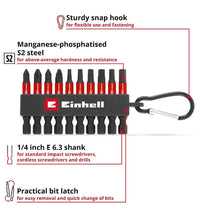 Einhell Impact Screwdriver Bit Set 10 Piece