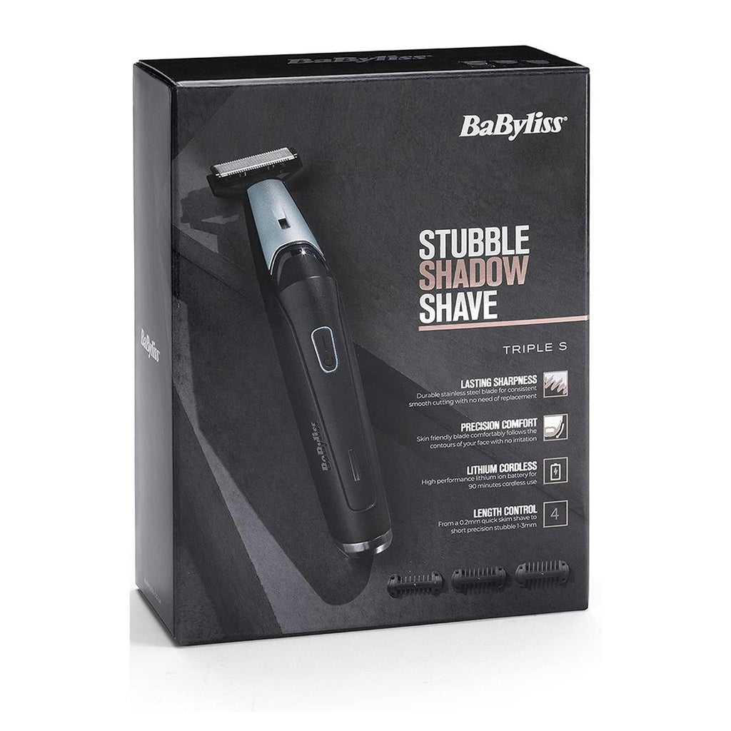 BaByliss Triple S Men’s Beard And Stubble Trimmer Black