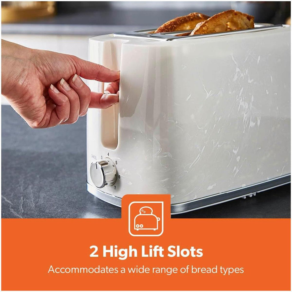 Geepas Skye 2 Slice Bread Toaster White