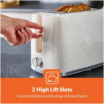 Geepas Skye 2 Slice Bread Toaster White