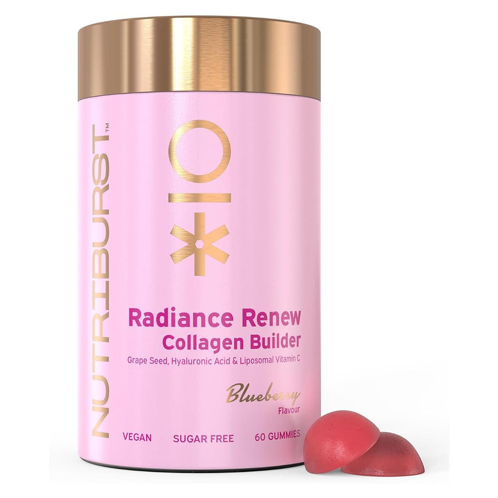 Nutriburst Vegan Radiance Renew Collagen Builder Gummies 60 Count