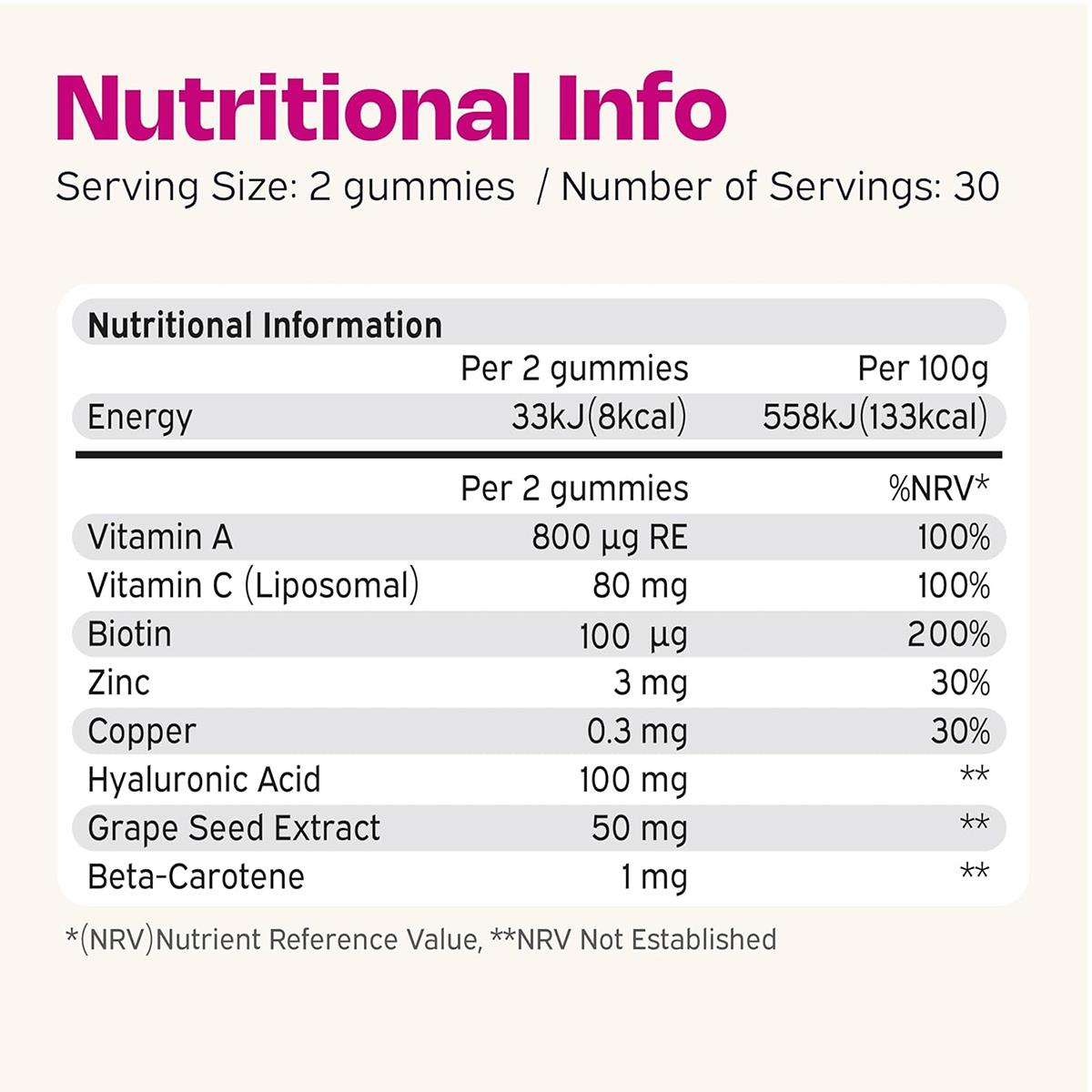 Nutriburst Vegan Radiance Renew Collagen Builder Gummies 60 Count