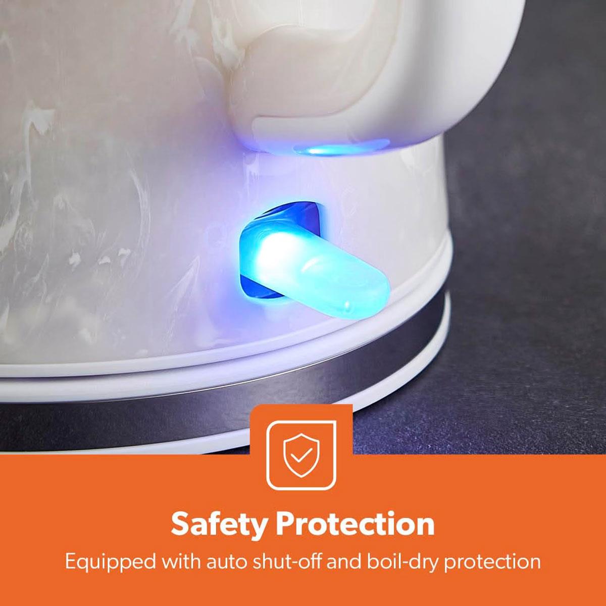 Geepas Skye Electric Cordless Jug Kettle 1.7 Litre White