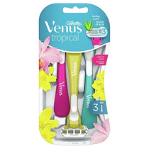 Gillette Venus Tropical Women's Disposable Razors Pack of 3 Handles