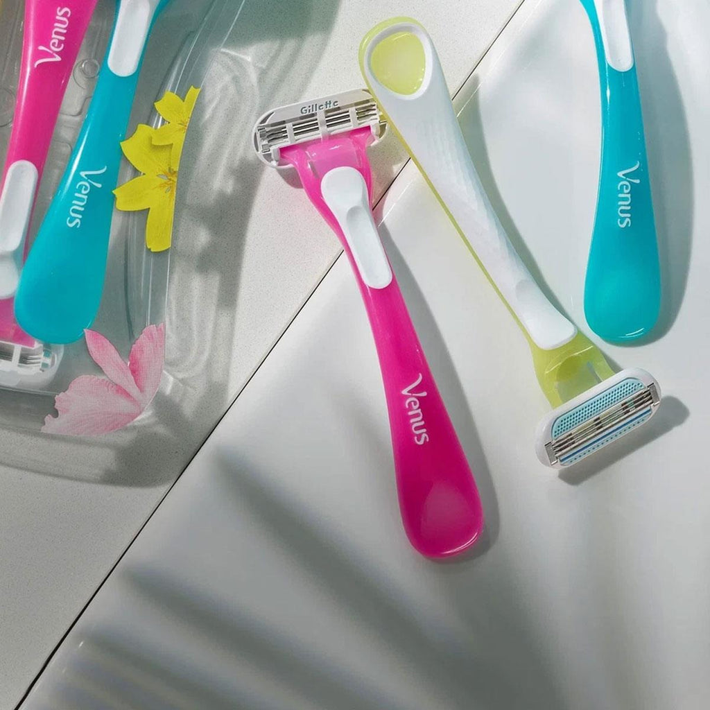Gillette Venus Tropical Women's Disposable Razors Pack of 3 Handles