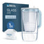 BRITA Borosilicate Glass Water Filter Jug 2.5L Light Blue