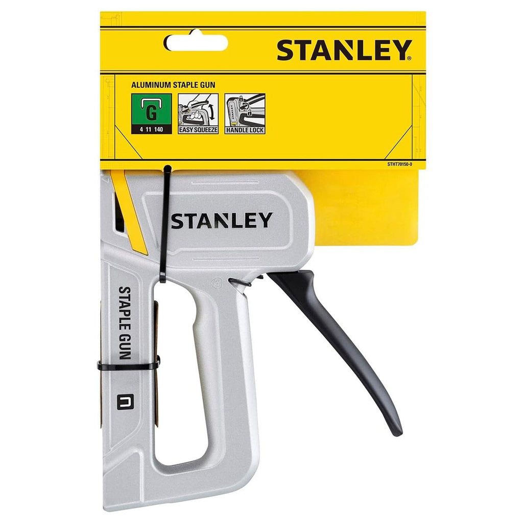 Stanley Heavy Duty Aluminum Staple Gun Silver And Black