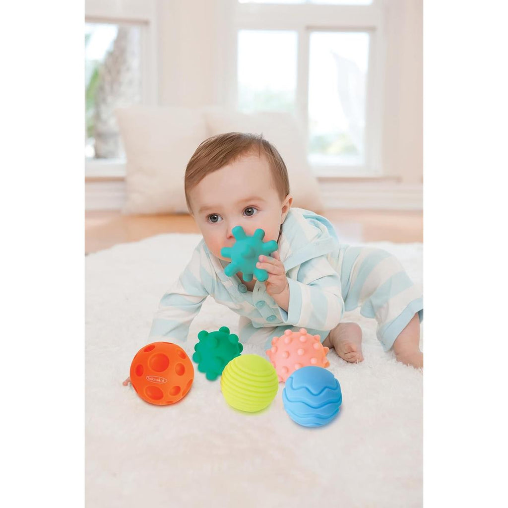 Infantino Textured Sensory Balls Set 6 Piece - Multicolour