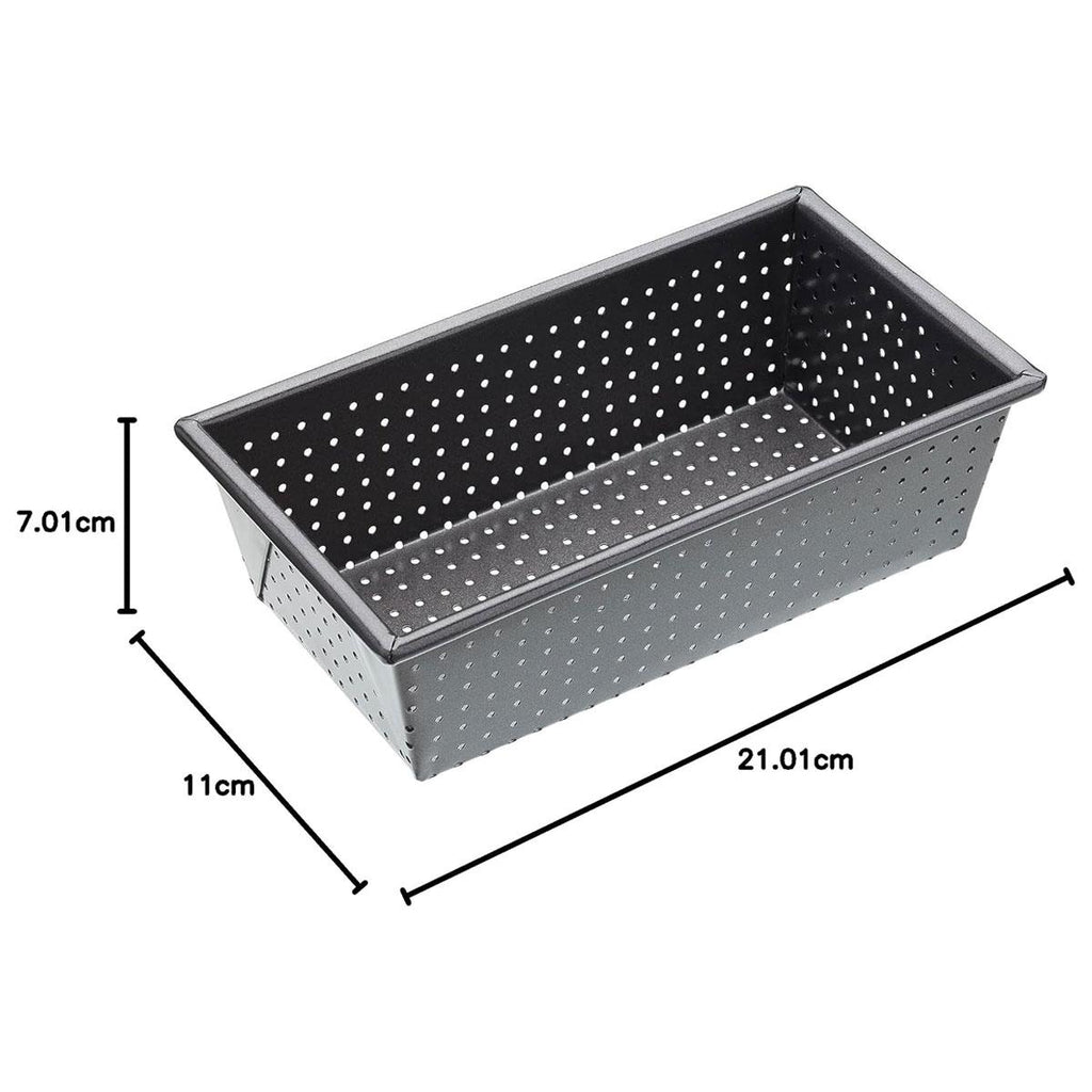 MasterClass Crusty Bake Non Stick Perforated Carbon Steel Loaf Tin Grey