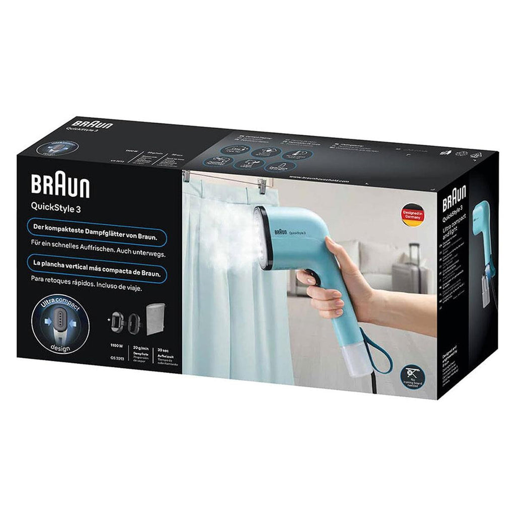Braun QuickStyle 3 Handheld Garment Steamer Green