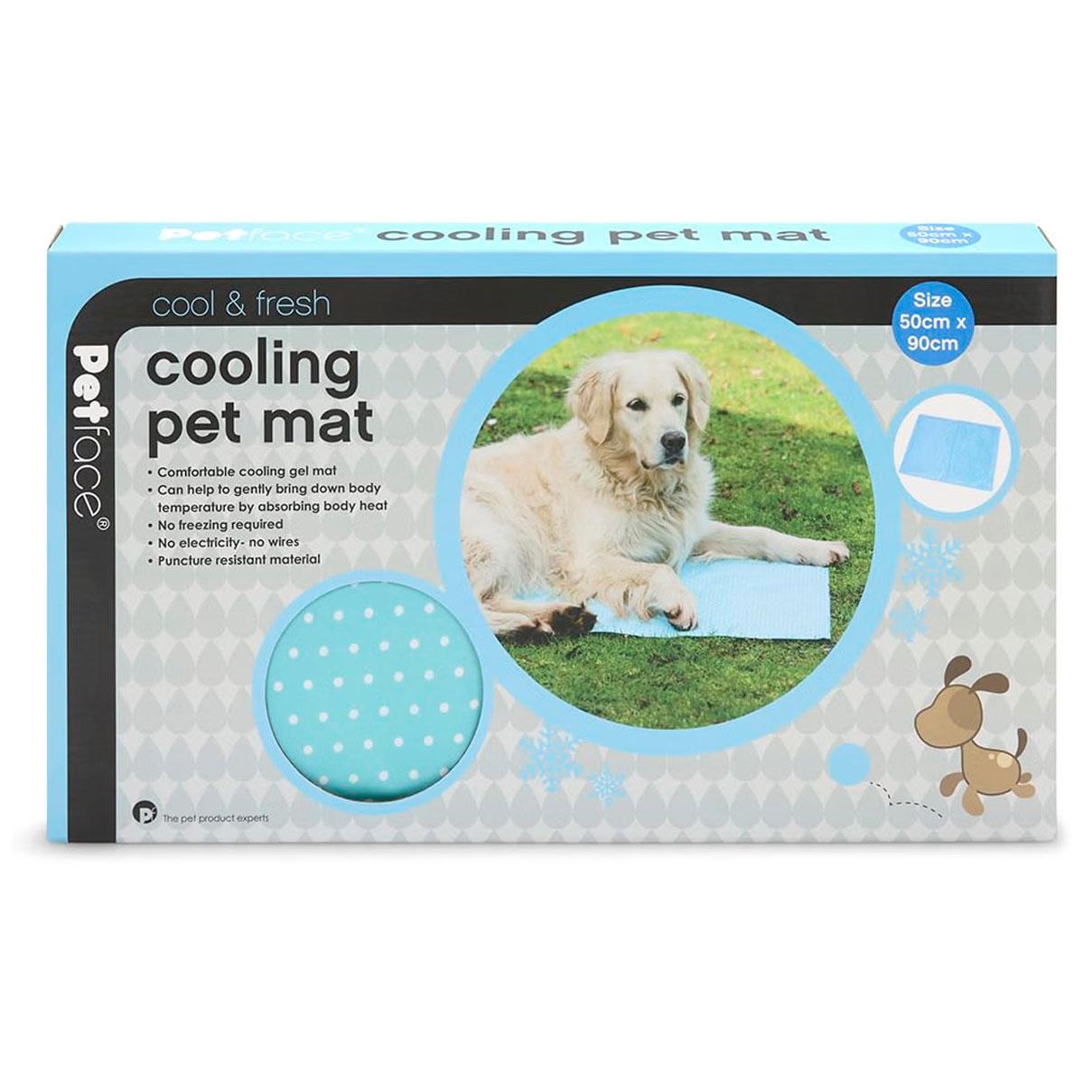Petface Gel Dog Cooling Mat Large 90x50cm Blue