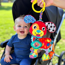 Playgro Sensory Activity Friend Penny Puppy Plush Stroller Toy