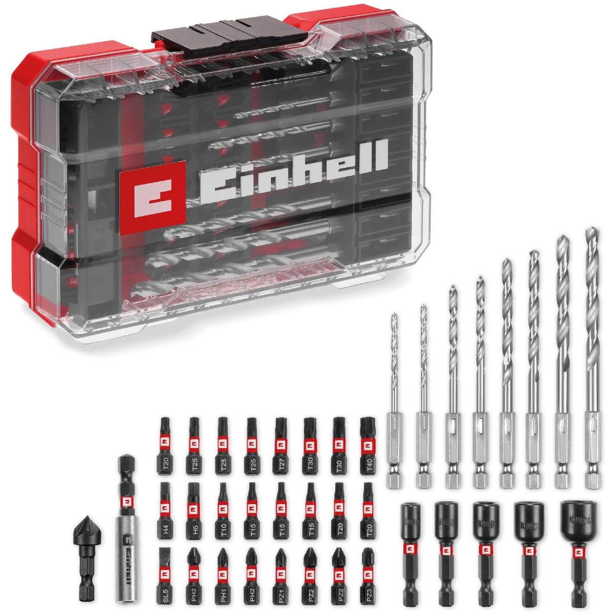 Einhell M-CASE Impact Resistant Bit And Metal Drill Bit Set 39 Piece