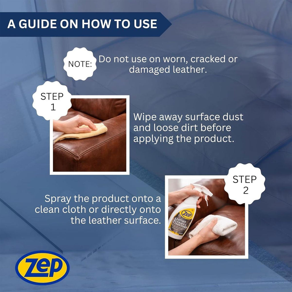 Zep Commercial Leather Cleaner And Conditioner 750ml