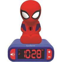 Lexibook 3D Spider-Man Childrens Clock Multicolour