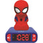 Lexibook 3D Spider-Man Childrens Clock Multicolour