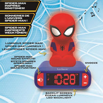 Lexibook 3D Spider-Man Childrens Clock Multicolour