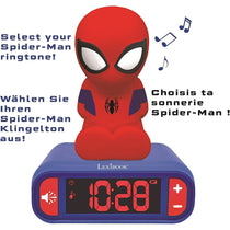 Lexibook 3D Spider-Man Childrens Clock Multicolour
