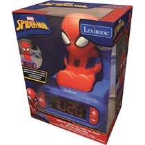 Lexibook 3D Spider-Man Childrens Clock Multicolour