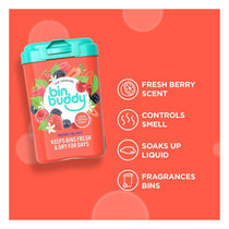 Bin Buddy Bin Freshener Deodoriser Powder Berry Blast 450g