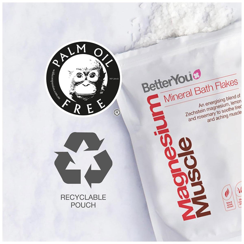 BetterYou Magnesium Muscle Mineral Bath Flakes 1kg