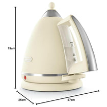 Delonghi Argento Flora Electric Jug Kettle Beige