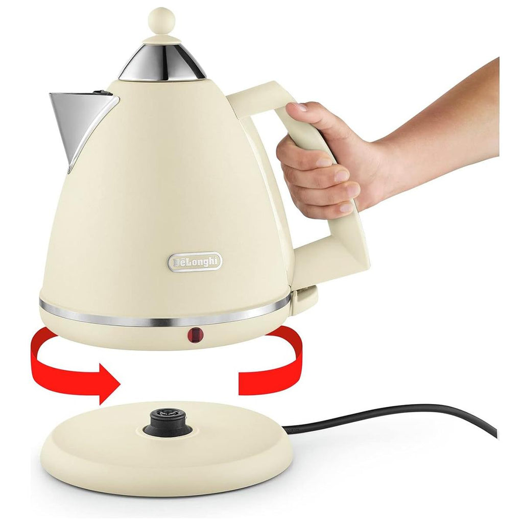 Delonghi Argento Flora Electric Jug Kettle Beige