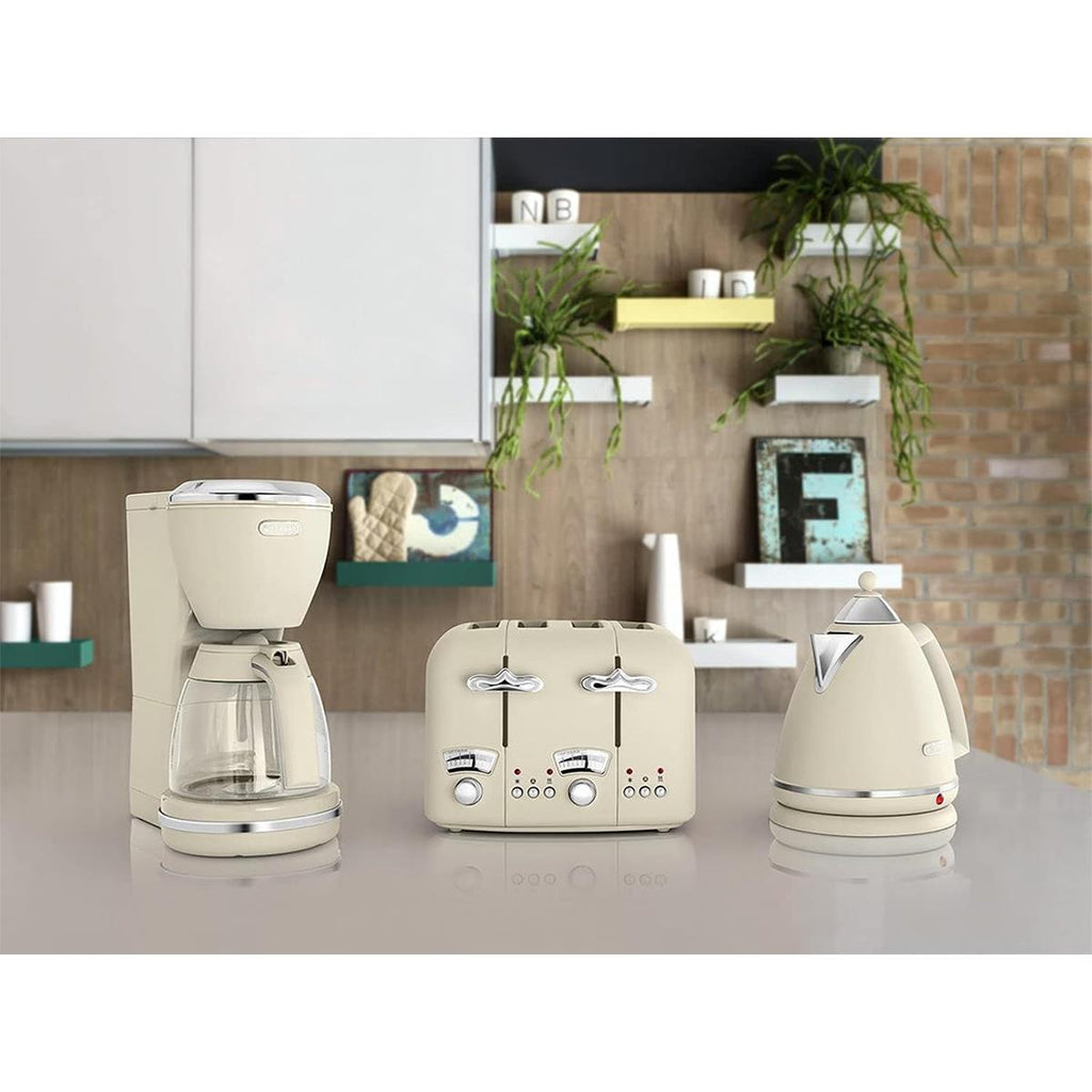 Delonghi Argento Flora Electric Jug Kettle Beige