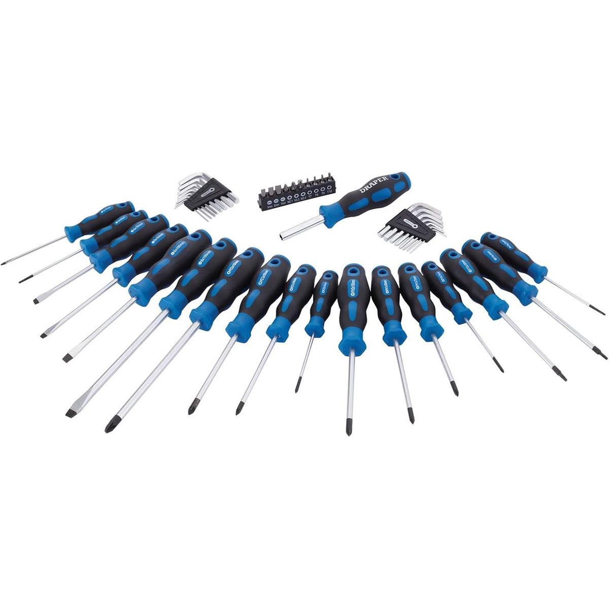 Draper Precision Screwdriver Bit And Hex Key Set 44 Piece